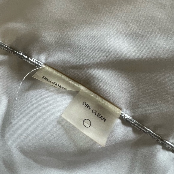 Magaschoni Collection White Zip Front Puff Sleeve Jacket - Picture 4 of 6